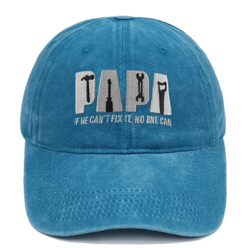 Dad Gang Hat with Embroidered Papa Design and Vintage Washed Cotton - Image 5