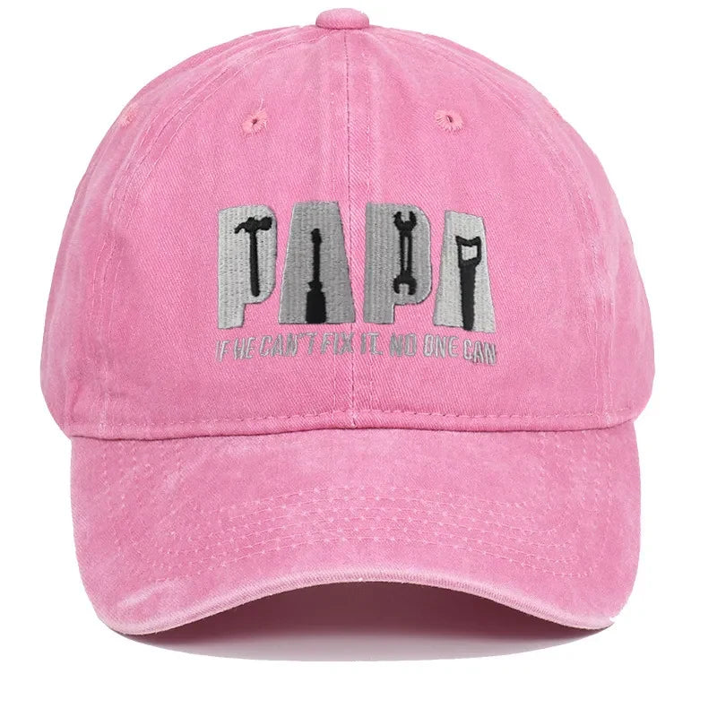 Dad Gang Hat with Embroidered Papa Design and Vintage Washed Cotton - Image 6