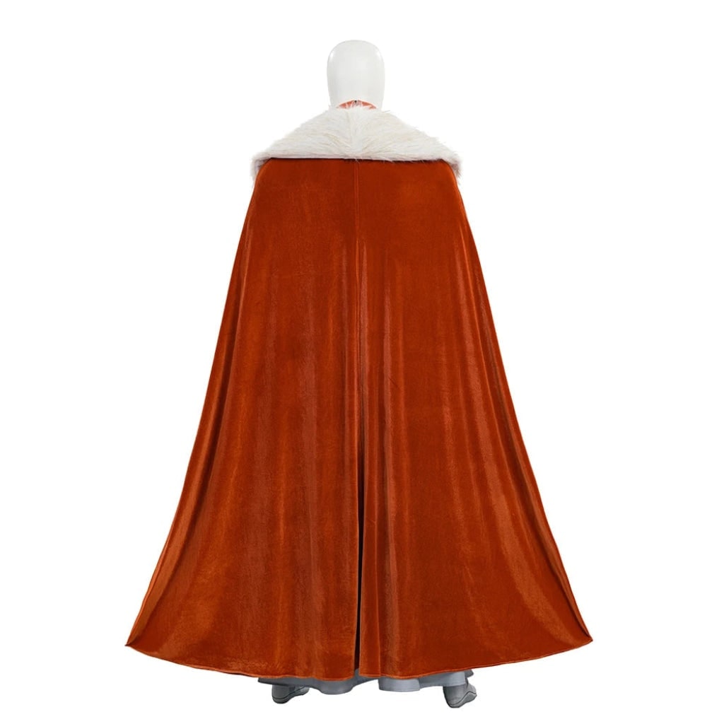 Damski Kostium na Halloween Cosplay Futurystyczny ze Spódnicą Maxi i Peleryną Stroj - Image 5