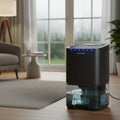 Portable Small Dehumidifier for Room with Transparent Water Tank and Compact Tabletop Design