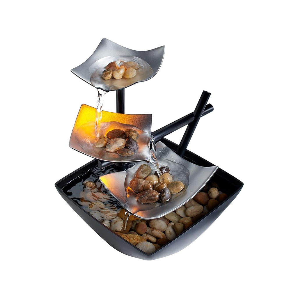 Relaxing indoor fountain with leafy waterfall - Main product image