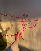 Ozdobny wytrzymały wieszak ścienny w stylu zwierzęcym