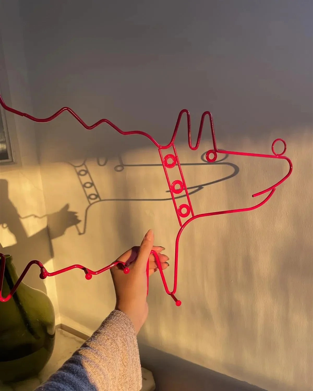 Ozdobny wytrzymały wieszak ścienny w stylu zwierzęcym