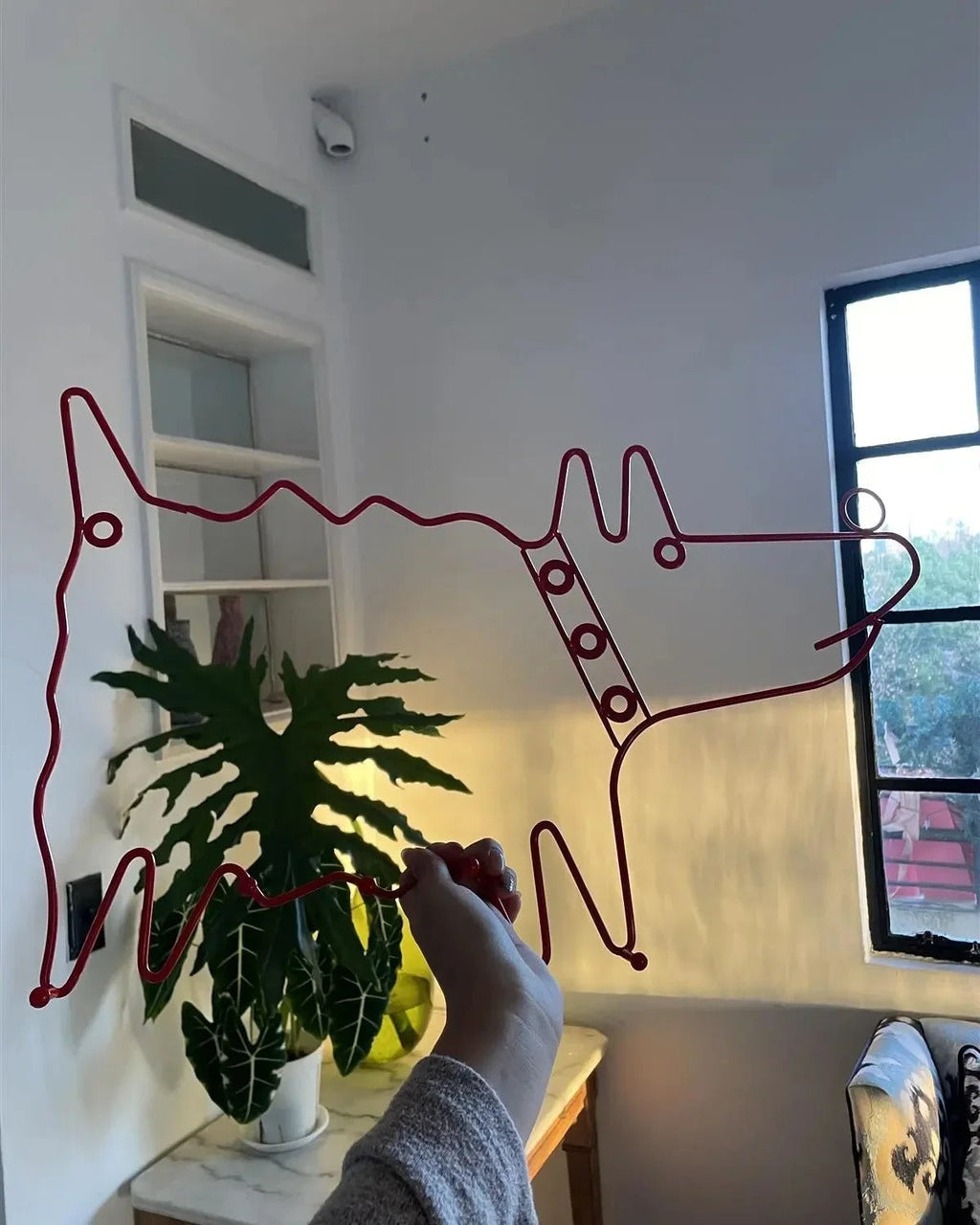 Ozdobny wytrzymały wieszak ścienny w stylu zwierzęcym