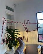 Ozdobny wytrzymały wieszak ścienny w stylu zwierzęcym