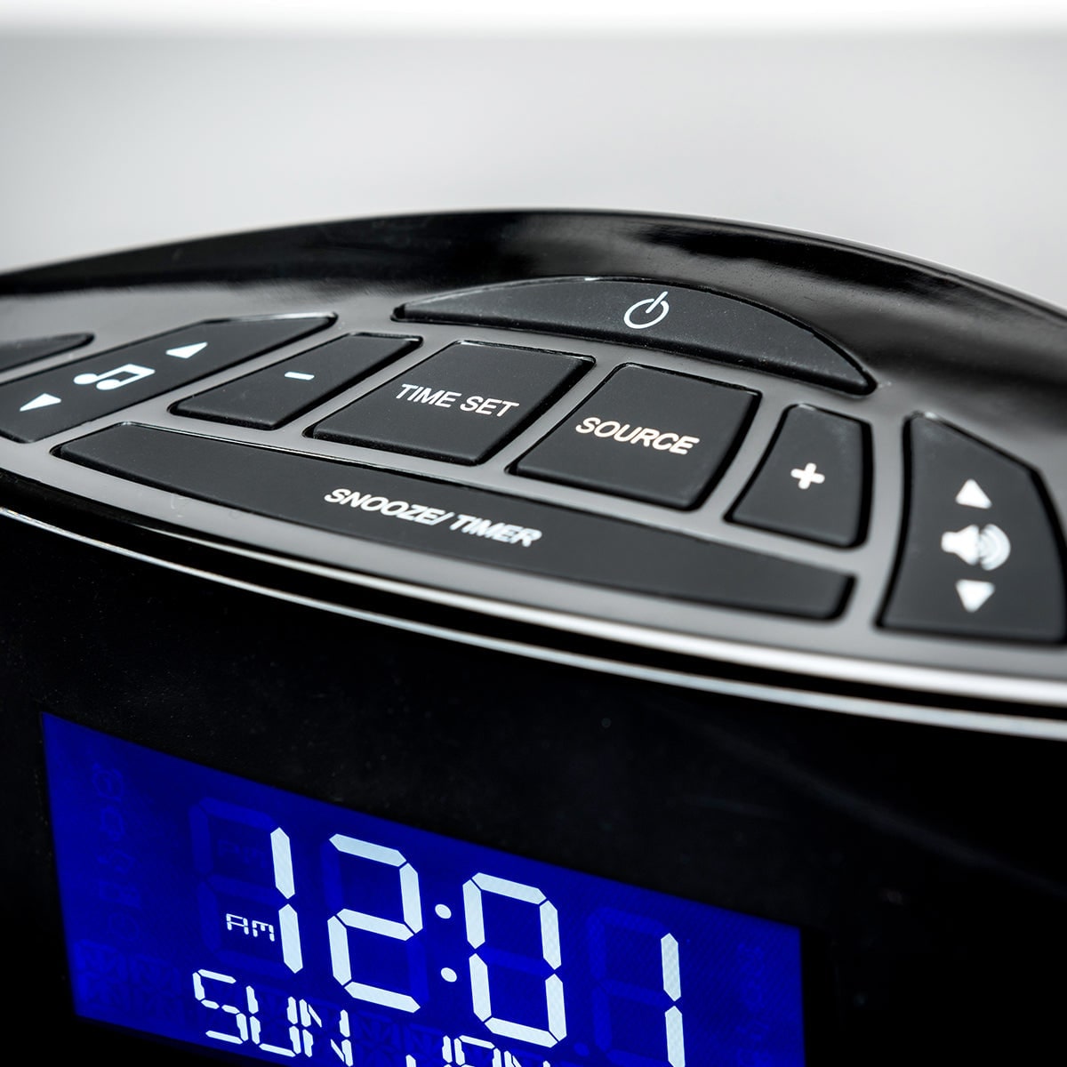 Digital Alarm Clock Radio with Am Fm Dual and Blue LED Display for Bedside - Image 4