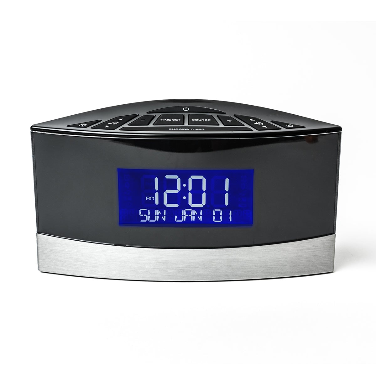 Digital Alarm Clock Radio with Am Fm Dual and Blue LED Display for Bedside - Image 7
