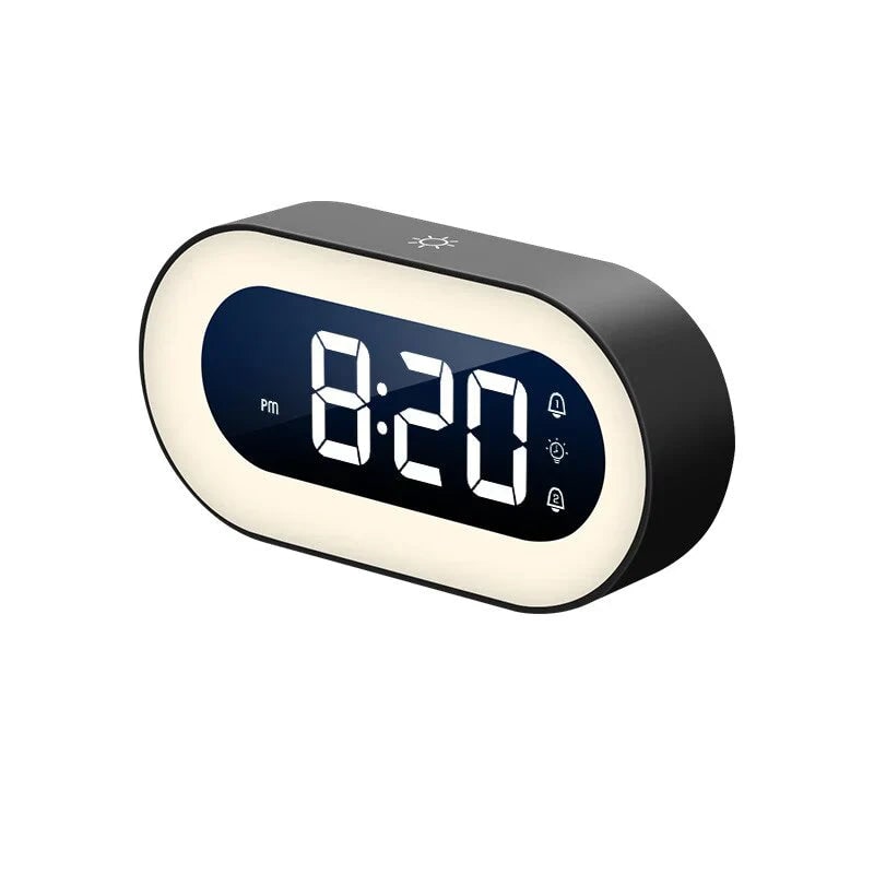 Digital Alarm Clock with Sunrise Simulation and Dimmable LED Night Light - Image 5