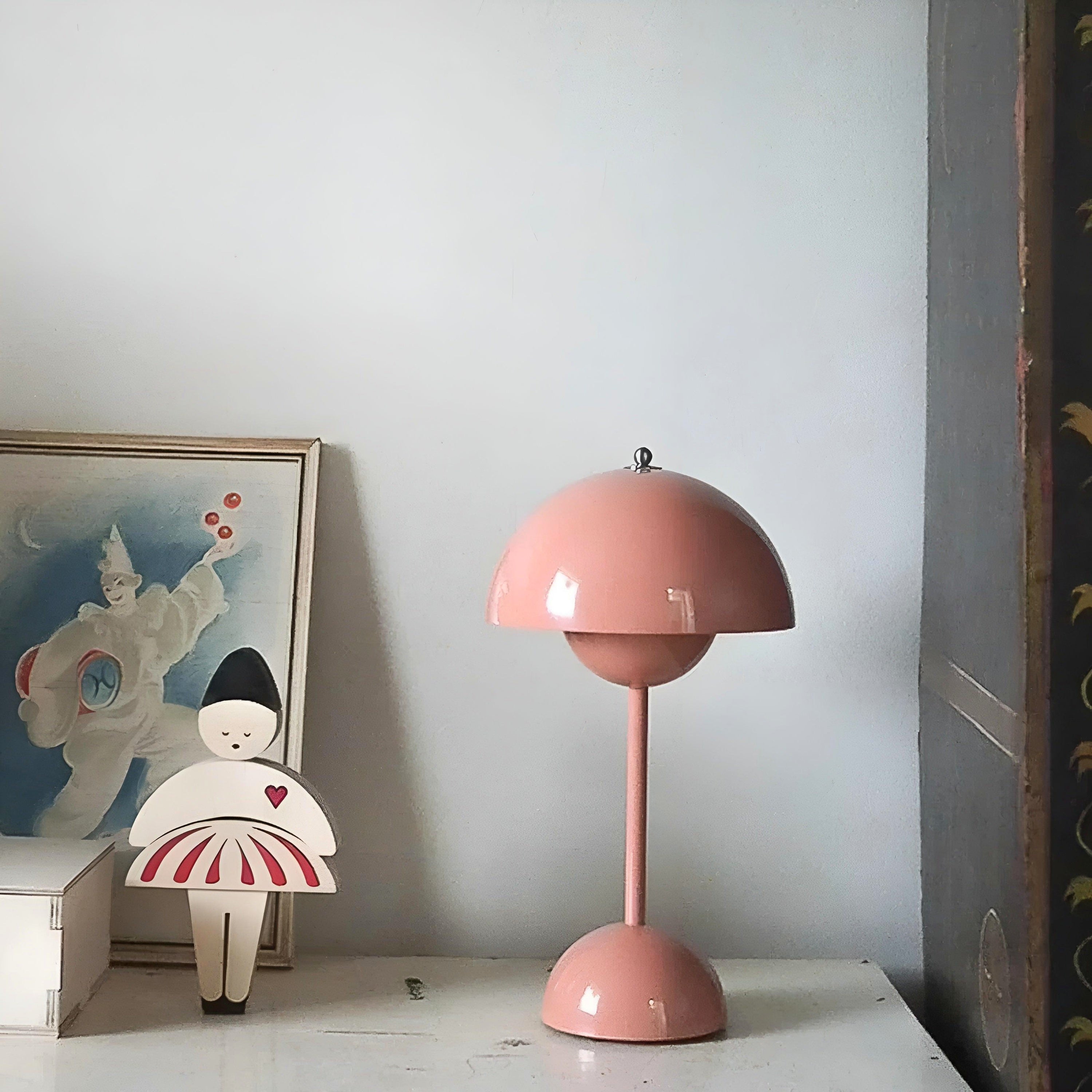 Nowoczesna skandynawska lampa stołowa LED z ściemniaczem