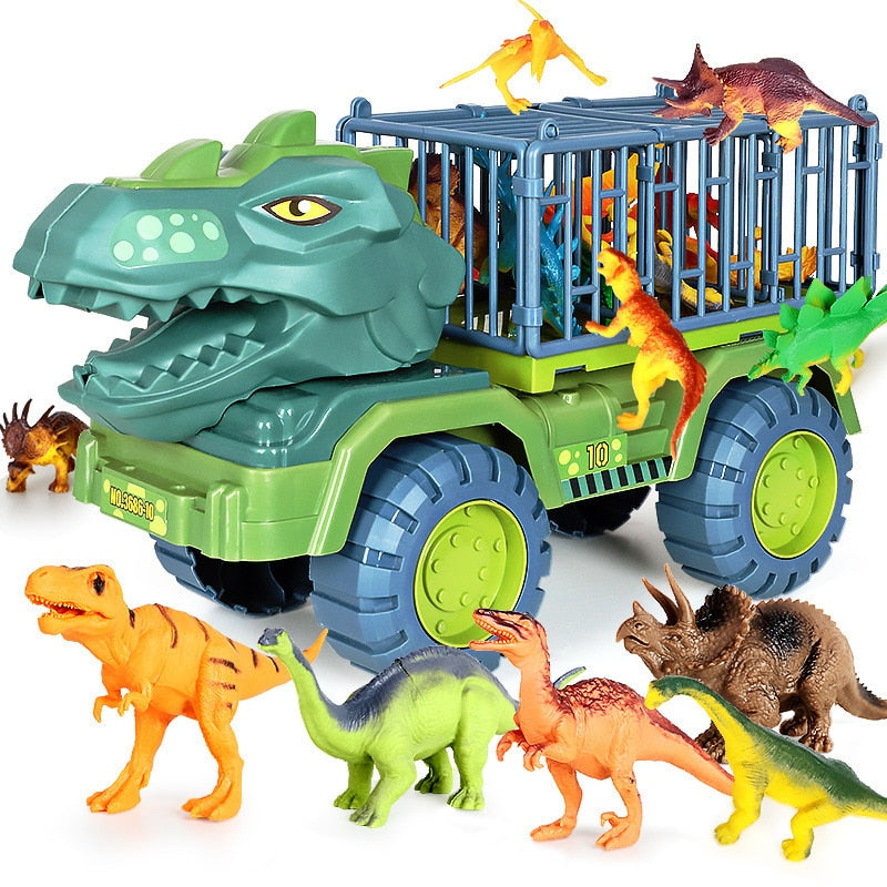 Ciężarówka z Dinozaurami dla Dzieci Zestaw z Realistycznymi Figurkami Dinozaurów