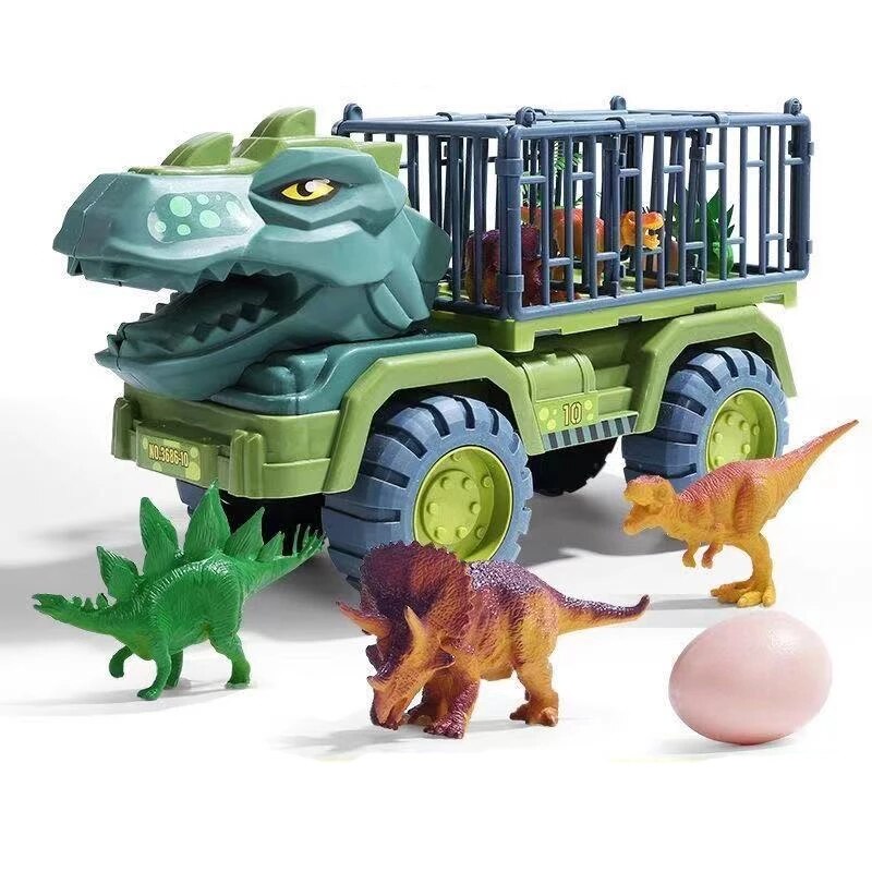 Ciężarówka z Dinozaurami dla Dzieci Zestaw z Realistycznymi Figurkami Dinozaurów