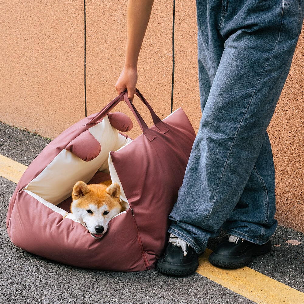Dog Car Seat with Padded Walls Safety Tether and Removable Cushion for Travel - Image 11