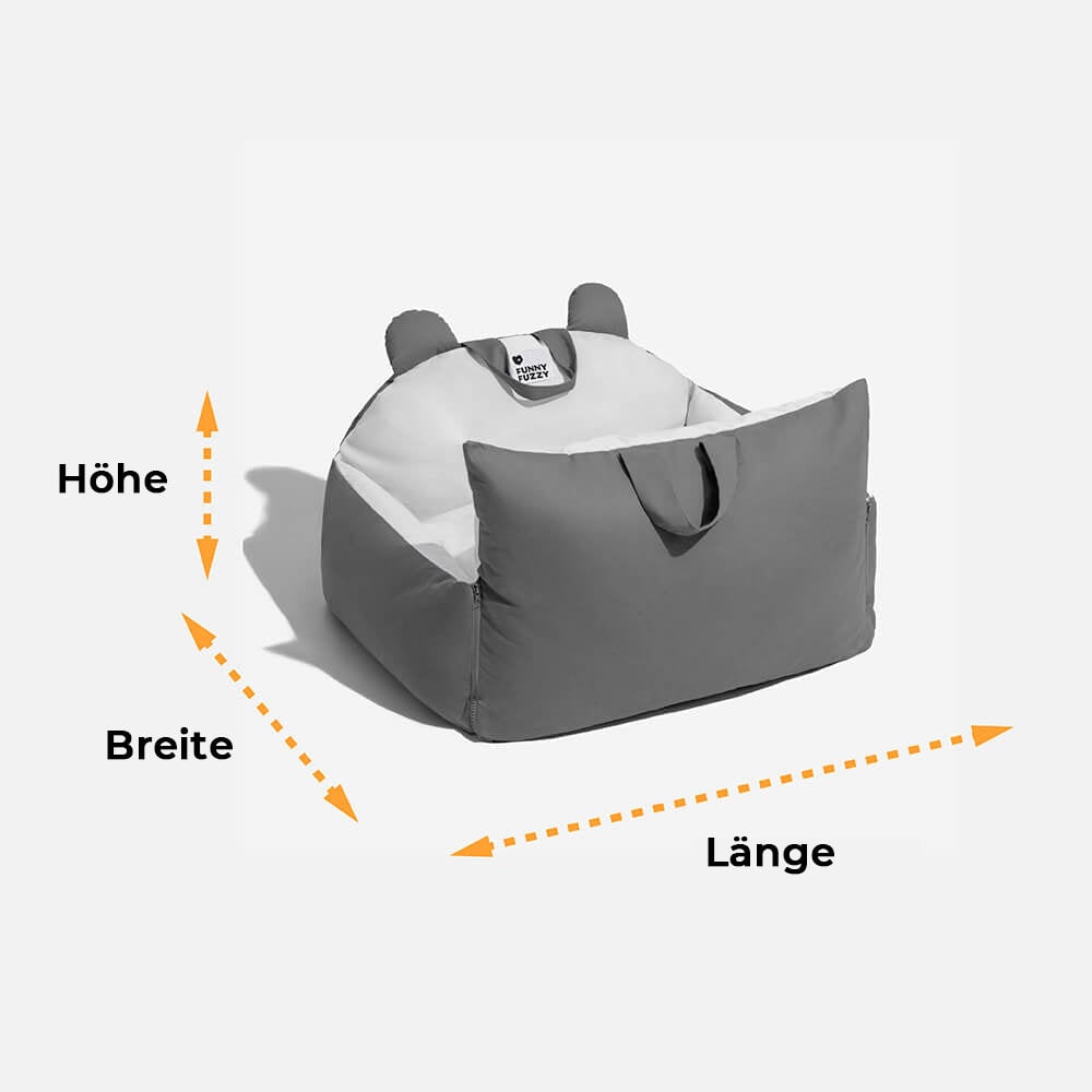 Dog Car Seat with Padded Walls Safety Tether and Removable Cushion for Travel - Image 13