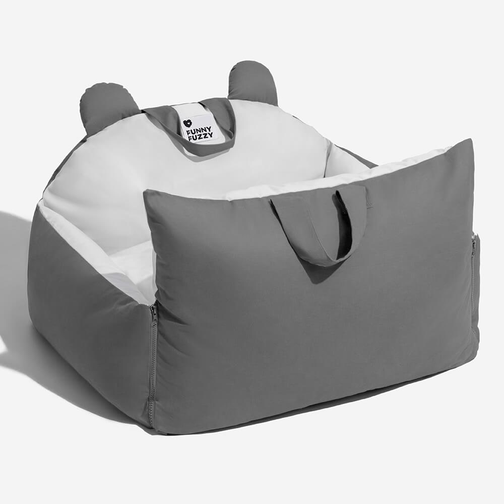 Dog Car Seat with Padded Walls Safety Tether and Removable Cushion for Travel - Image 15