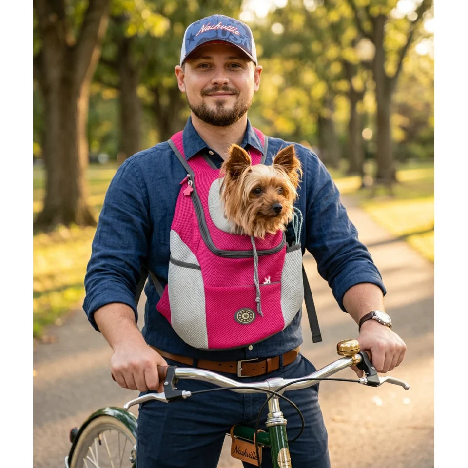 Dog Carrier Backpack with Padded Straps and Breathable Mesh Front-Facing Pet - Image 1