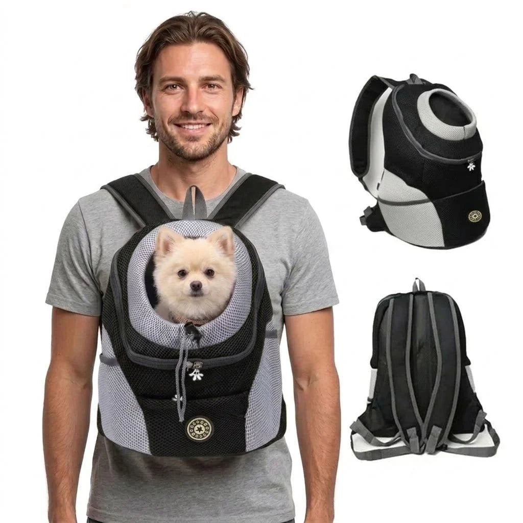 Dog Carrier Backpack with Padded Straps and Breathable Mesh Front-Facing Pet - Image 4
