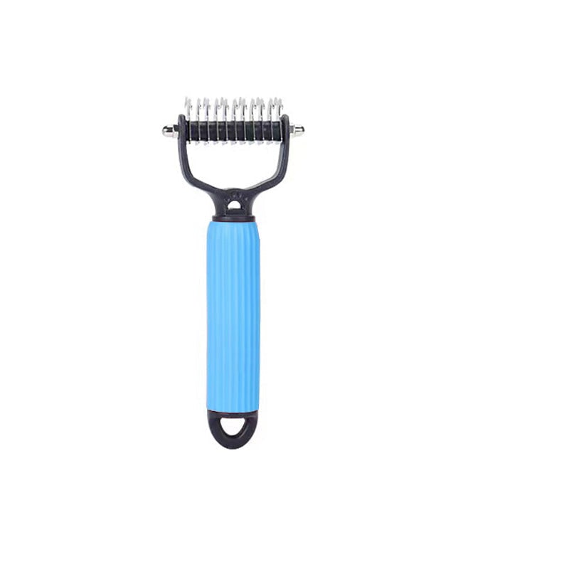 Dog Undercoat Brush with Double-Sided Rake and Dematting Teeth for Grooming - Image 15