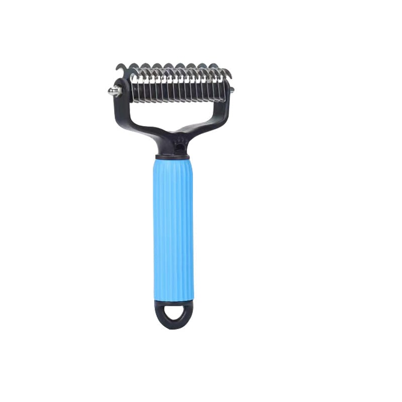 Dog Undercoat Brush with Double-Sided Rake and Dematting Teeth for Grooming - Image 17