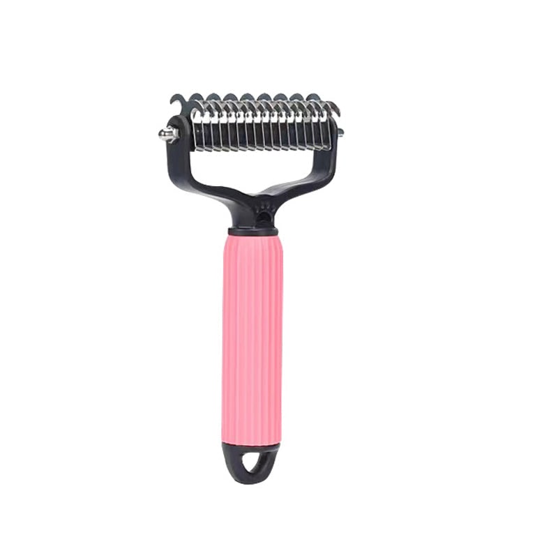 Dog Undercoat Brush with Double-Sided Rake and Dematting Teeth for Grooming - Image 19