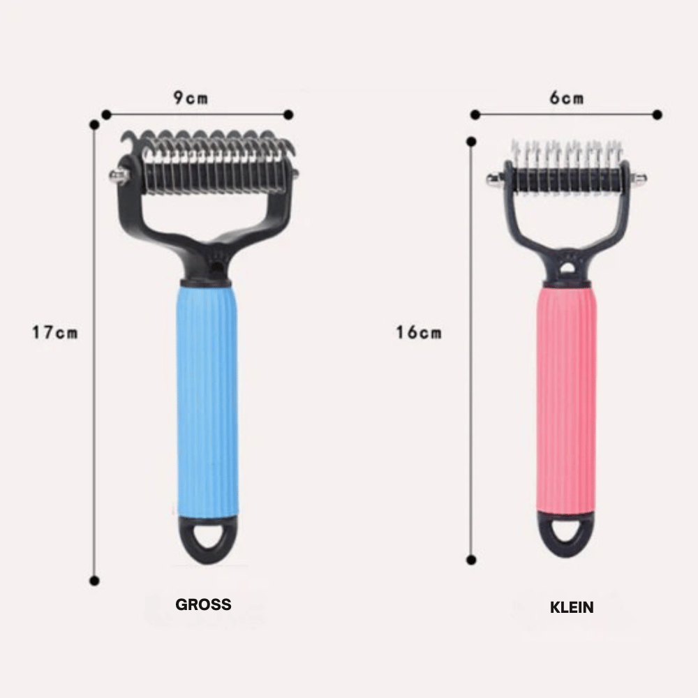 Dog Undercoat Brush with Double-Sided Rake and Dematting Teeth for Grooming - Image 6