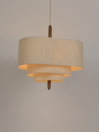 Lampada a sospensione decorativa elegante in tessuto a forma di lampadario