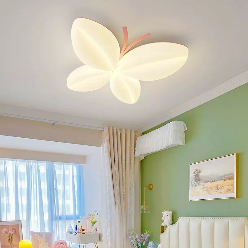 Lampa Sufitowa LED w Kształcie Motyla Stylowe Oświetlenie do Sypialni i Salonu