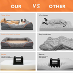 Niche lavable pour chien avec coussin et base antidérapante