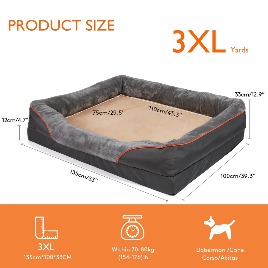 Niche lavable pour chien avec coussin et base antidérapante