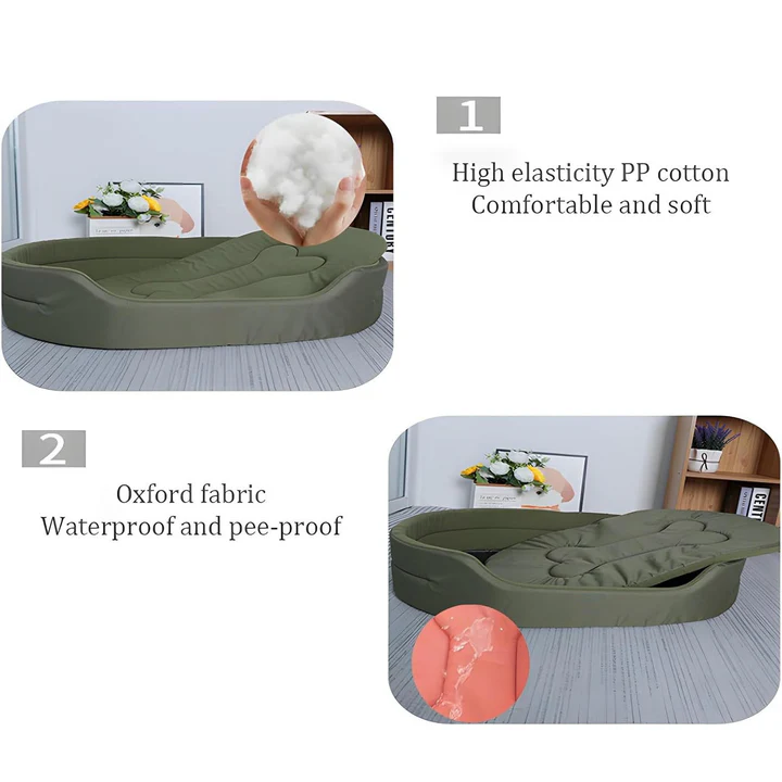 Hundebett mit abnehmbarem, waschbarem Bezug
