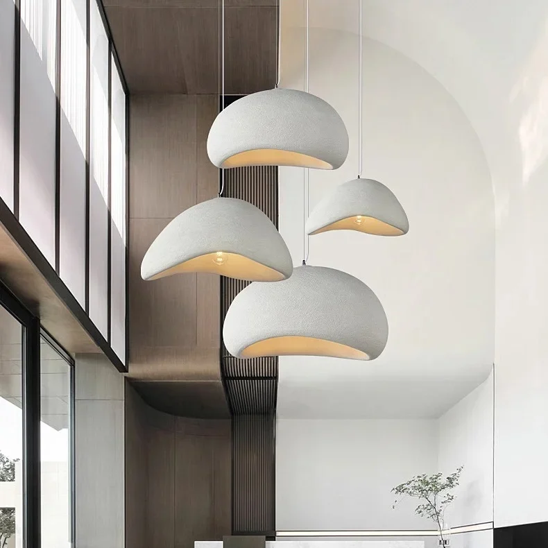 Lampe de plafond minimaliste de style japandi