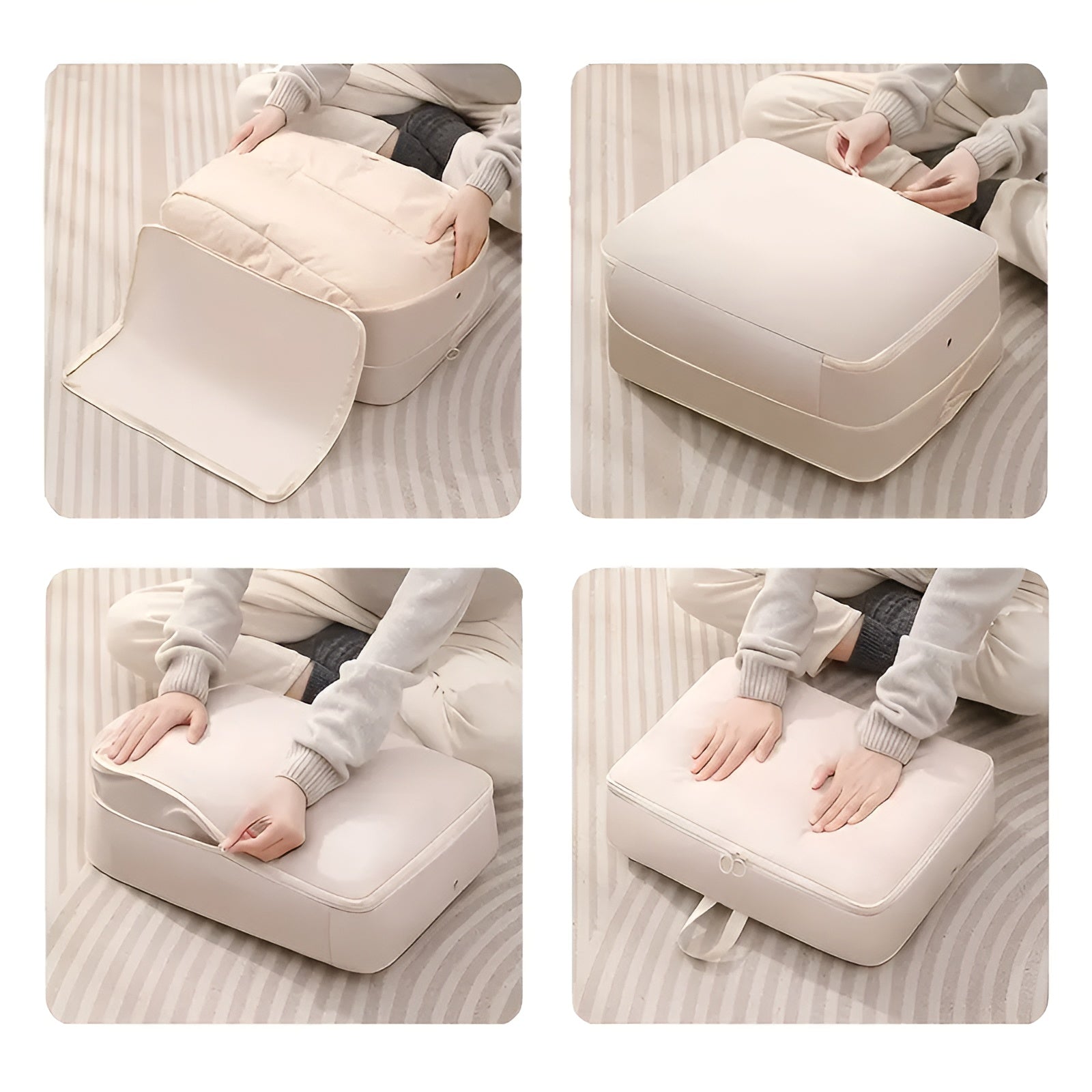 Sacs d'organisation compressibles - Gain de place pour vêtements et linge de maison
