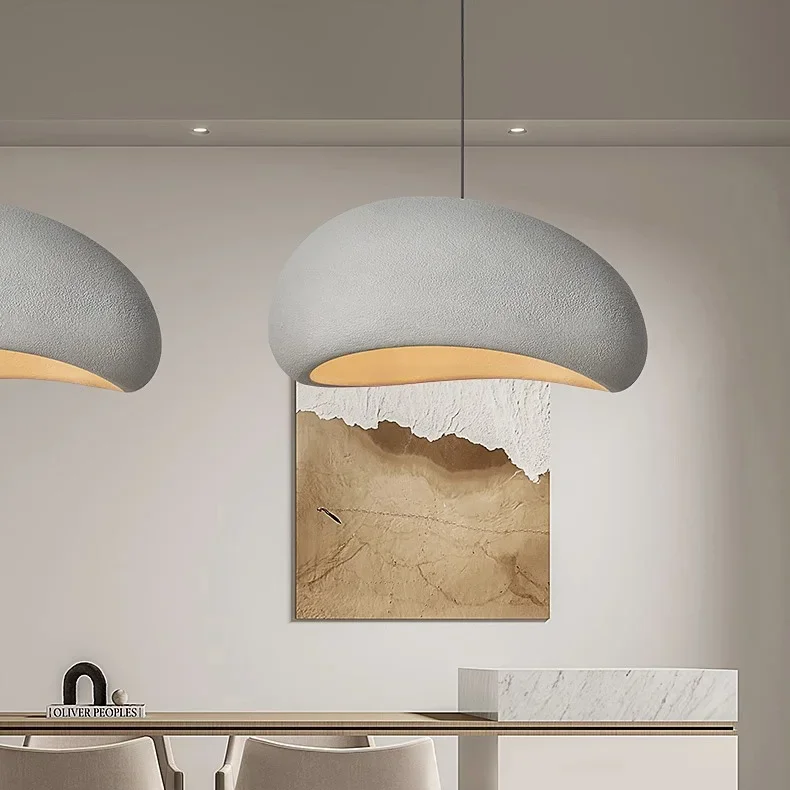 Lampe de plafond minimaliste de style japandi