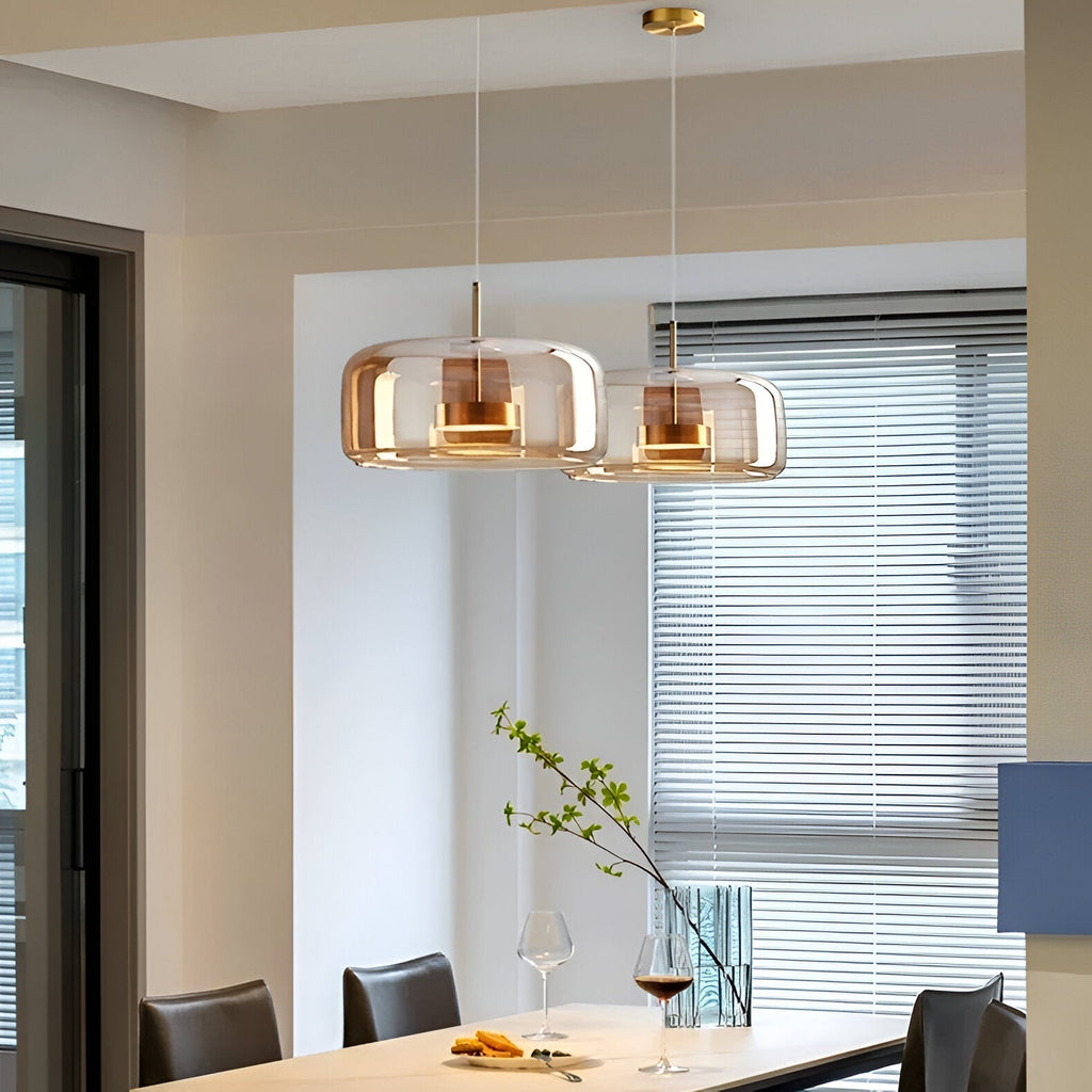 Lampada a sospensione LED elegante in stile retrò metà secolo