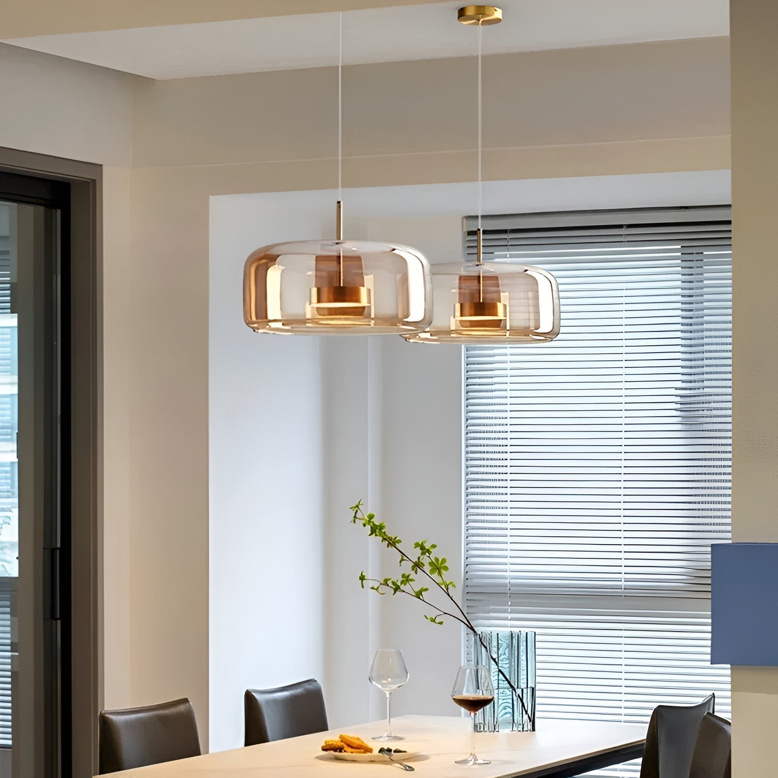 Lampada a sospensione LED elegante in stile retrò metà secolo