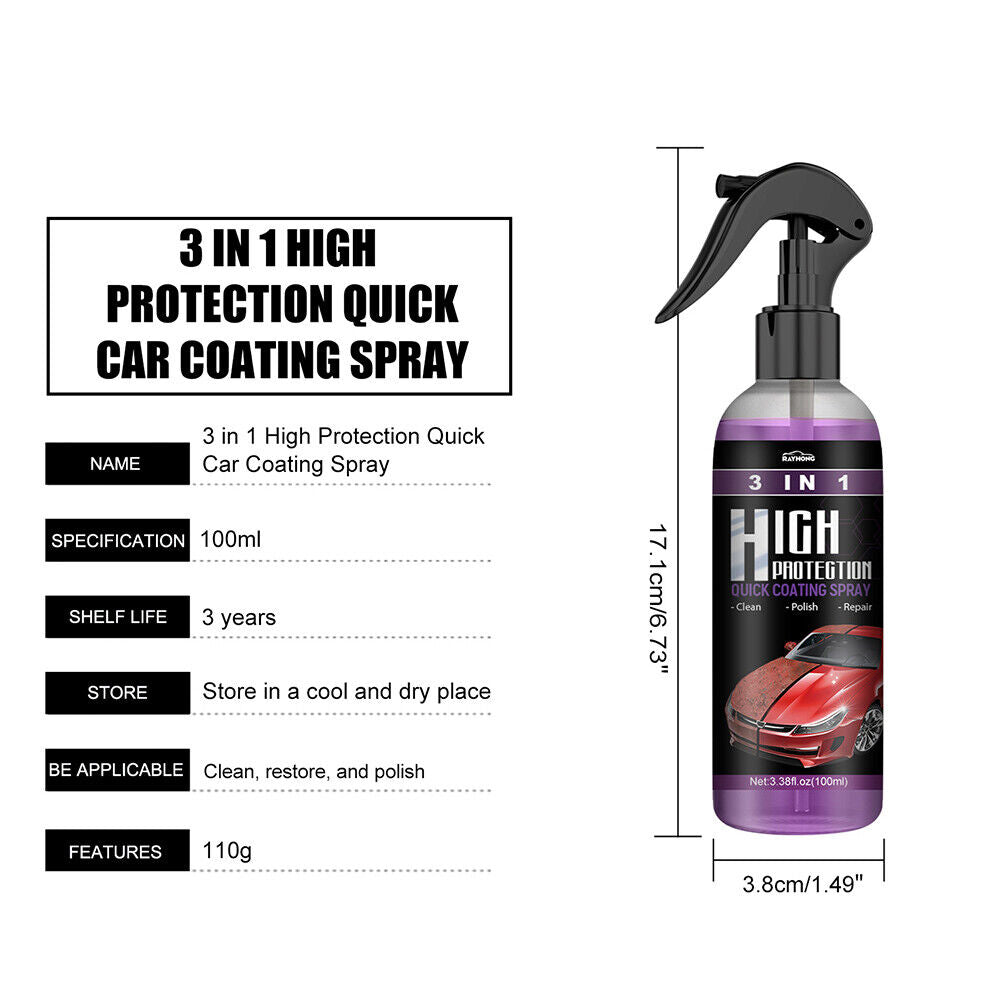 Spray avancé pour voiture Réparation des rayures et protection de la peinture