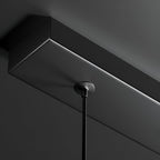 Lampa sufitowa w stylu retro z potrójnym kloszem szklanym i regulowanym oświetleniem LED