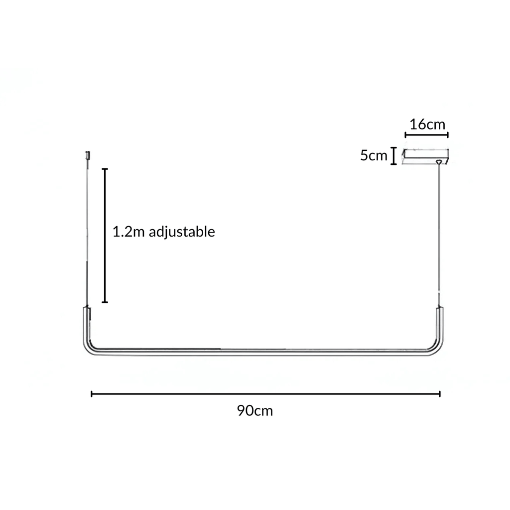 Nowoczesna wisząca lampa LED do wnętrz domowych