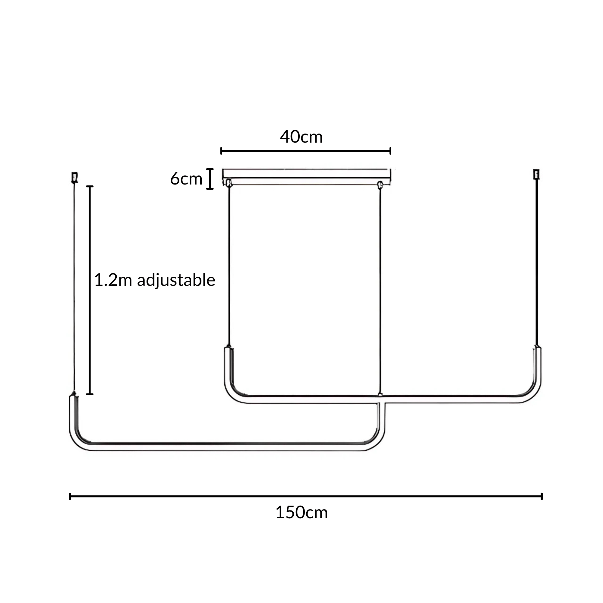 Nowoczesna wisząca lampa LED do wnętrz domowych