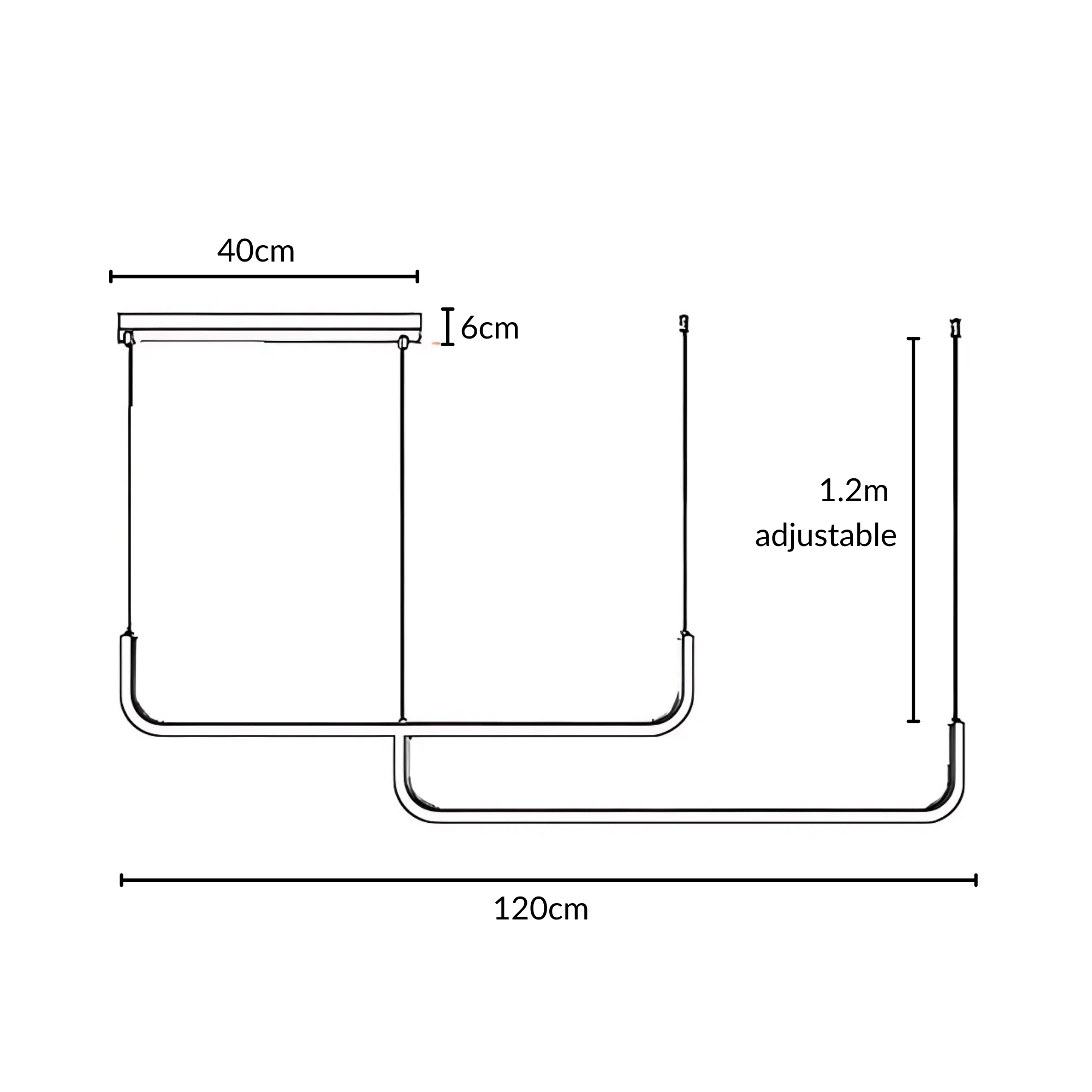 Nowoczesna wisząca lampa LED do wnętrz domowych