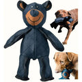 Durable Bear-Shaped Dog Chew Toy with Reinforced Stitching - Image 1