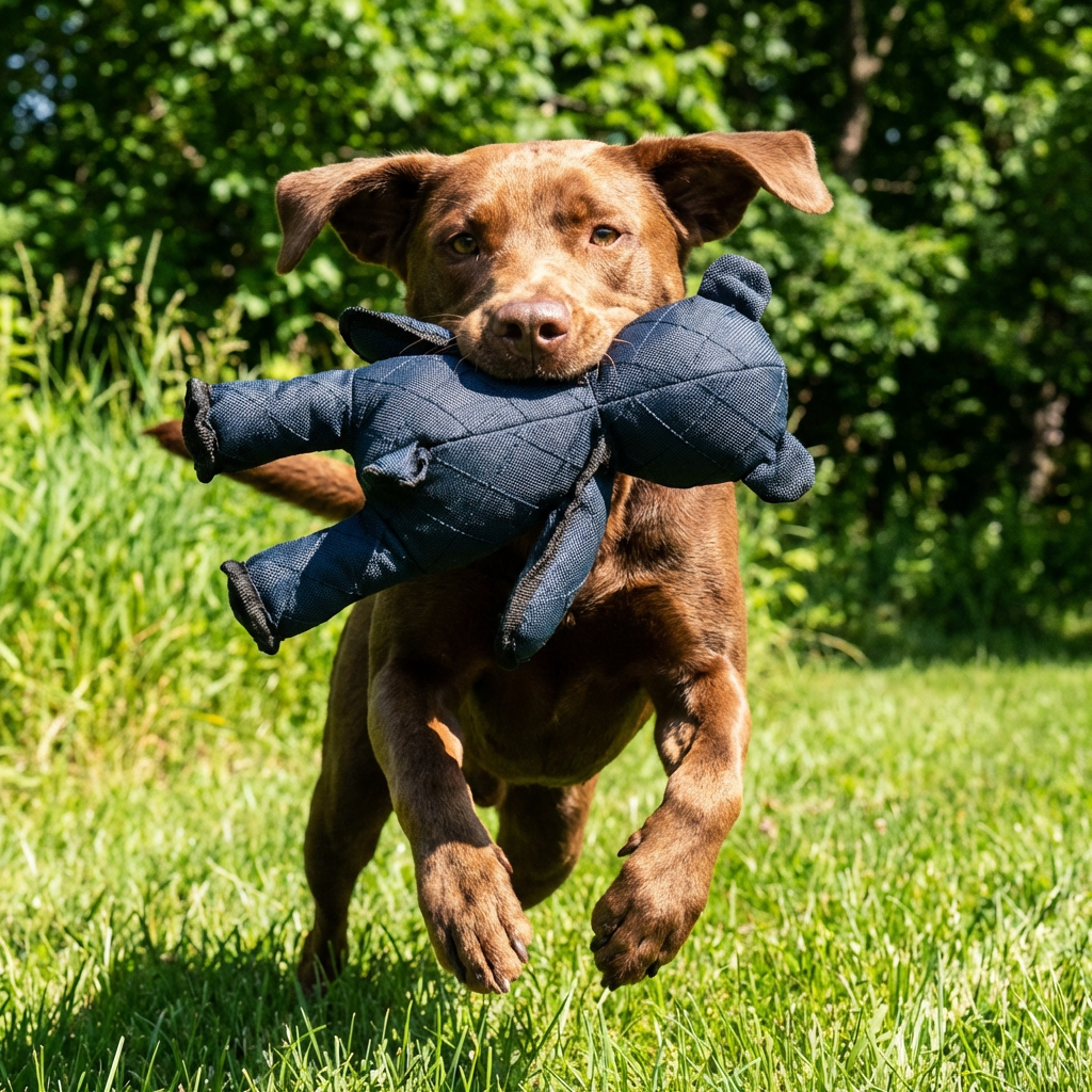Durable Bear-Shaped Dog Chew Toy with Reinforced Stitching - Image 2