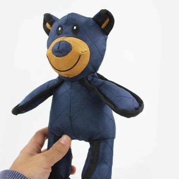 Durable Bear-Shaped Dog Chew Toy with Reinforced Stitching - Image 7