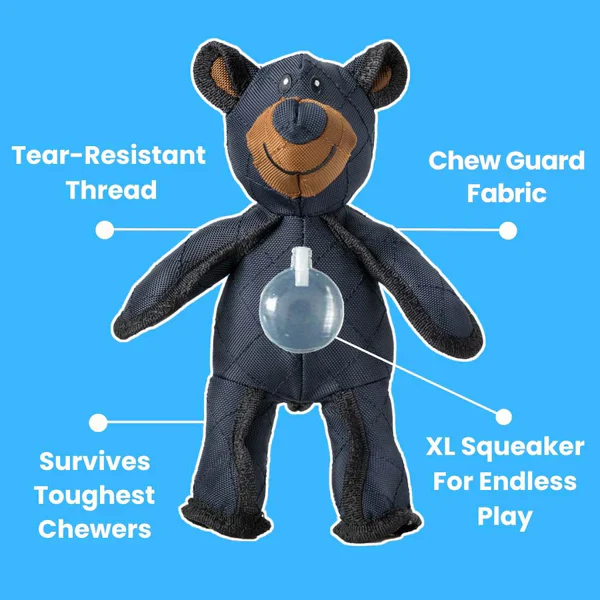 Durable Bear-Shaped Dog Chew Toy with Reinforced Stitching - Image 8