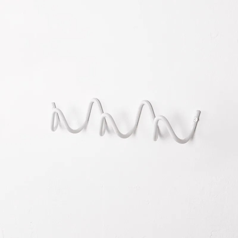 Współczesny Wieszak Ścienny Fala Oceanu