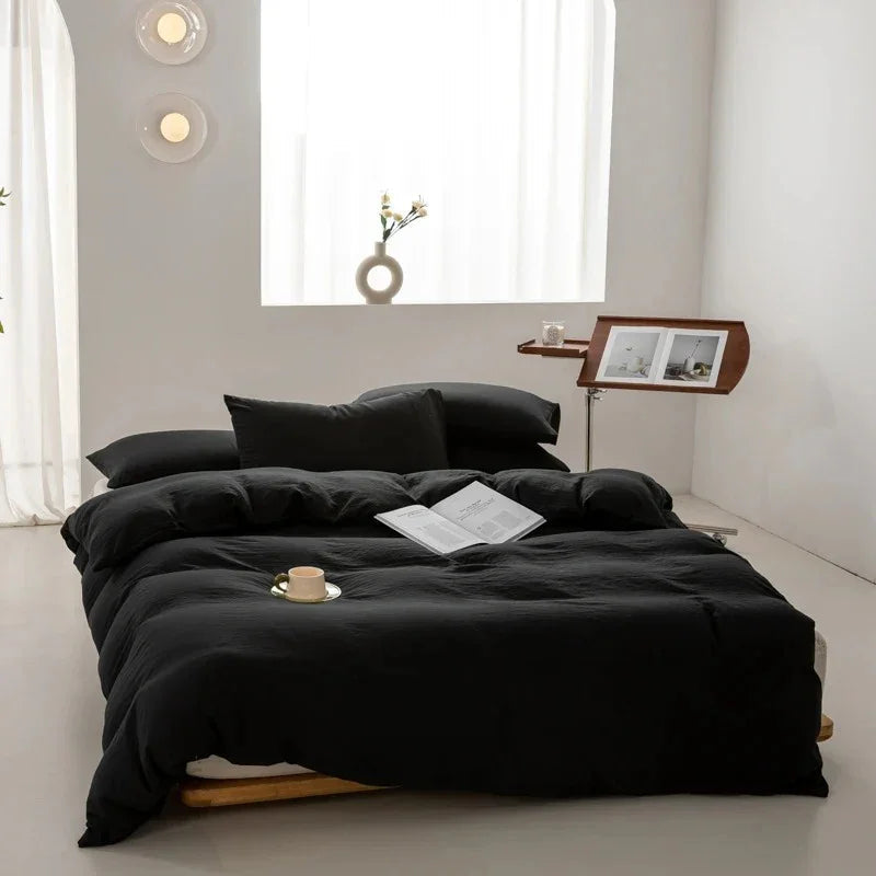Set elegante di trapunta e federe