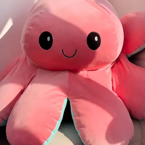 Giocattolo di peluche per bambini polpo compagno amichevole