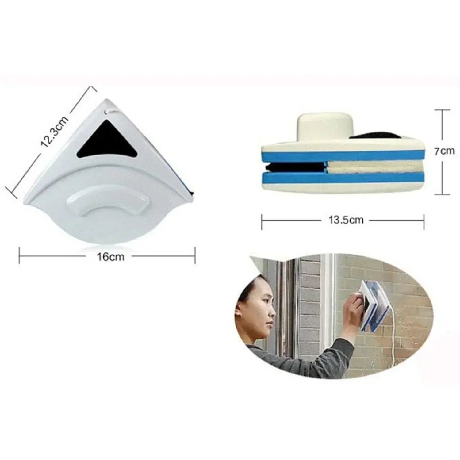 Magnetic double-sided window cleaner – ideal for hard-to-reach windows