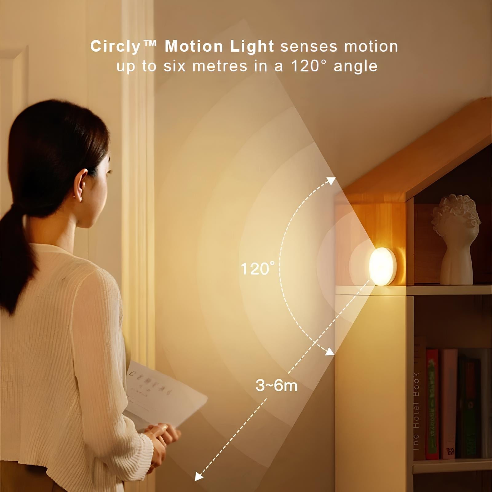 Automatic Energy-Saving Round LED Lamp with Motion Sensor