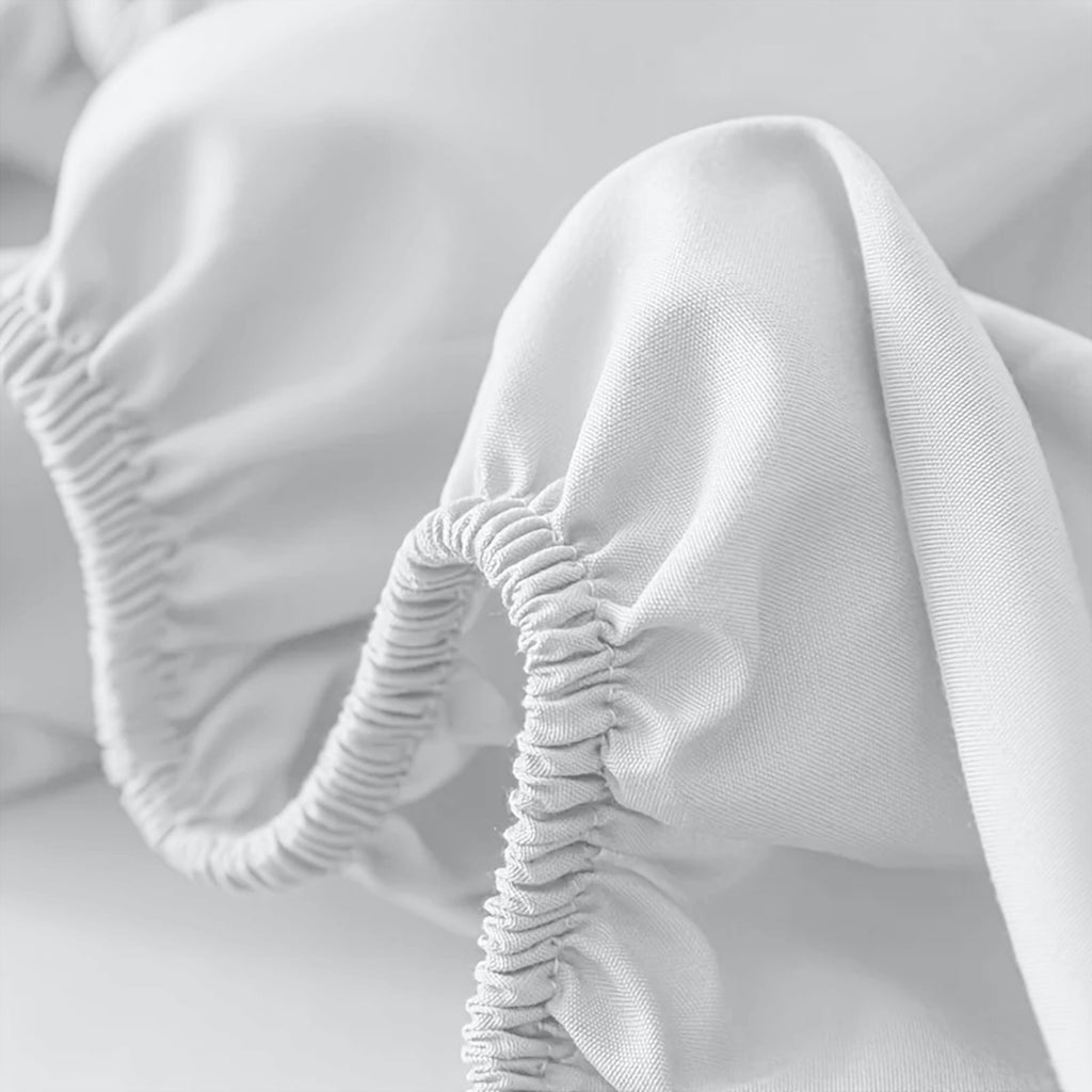Fitted Sheet with Deep Corners Soft Wrinkle-Resistant