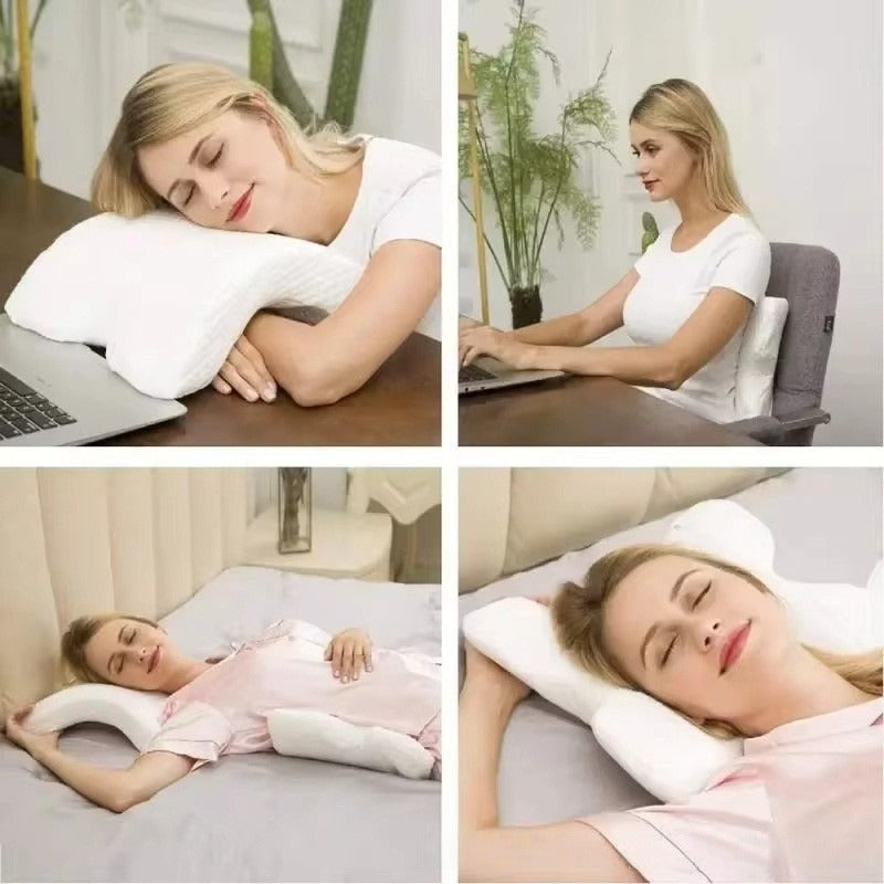 Miękka poduszka U-kształtna dla osób śpiących na boku